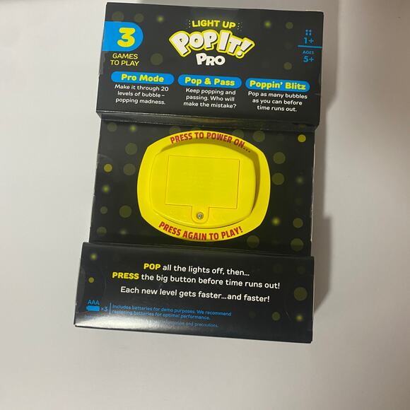 Pop It! Pro NEW The Original Light Up Pattern Popping Fidget Game Buffalo - Picture 3 of 6
